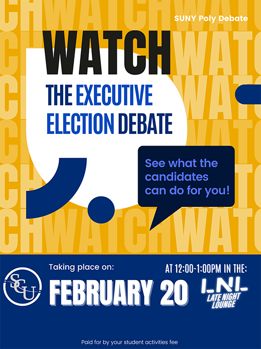 SGU Executive Debate Poster